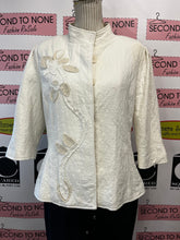Charger l'image dans la galerie, CJ Banks Cotton Monochrome Flower Jacket (Size X)