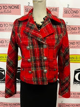 Charger l'image dans la galerie, Vintage Wool Red Plaid Jacket (Size M)