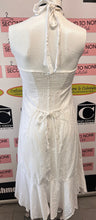 Load image into Gallery viewer, White Cotton Halter Dress (Size XL)