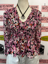 Load image into Gallery viewer, Zara Floral Smocked Top (Size M)
