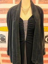 Load image into Gallery viewer, Vintage Velvet Oversized Blazer (Size M)