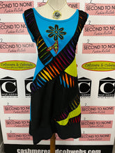 Cargar imagen en el visor de la galería, Leopards & Roses Patchwork Dress (Size L)