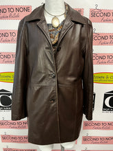 Load image into Gallery viewer, Danier Brown Leather Jacket (Size S)