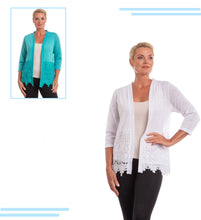 Charger l'image dans la galerie, Lace-Trim Long Shrug (Only Teal Left!)