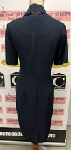Load image into Gallery viewer, Vintage Hampton Row Double Breasted Shift Dress (Size 12)