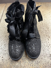 Load image into Gallery viewer, Dirty Laundry Glitter Combat Boots (Size 8)