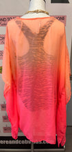 Cargar imagen en el visor de la galería, Shades of Orange Cover-Up (One Size)