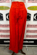 Load image into Gallery viewer, Bold Orange Wide Leg Linen Blend Pant (Size 4)