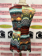 Charger l'image dans la galerie, Colourful Printed & Beaded Sleeveless Blouse (Size M)