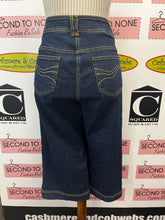 Load image into Gallery viewer, Stretch-Denim Long Shorts (Size 10)