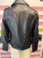 Load image into Gallery viewer, Floral Embroidered Faux Leather Jacket (Size S)
