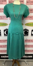 Load image into Gallery viewer, Vintage Ms.Emma Silk Teal Dress Set (Size PS/S)