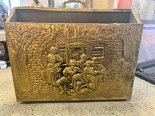 Load image into Gallery viewer, Antique Brass Magazine Rack