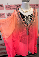 Cargar imagen en el visor de la galería, Shades of Orange Cover-Up (One Size)