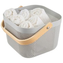 Cargar imagen en el visor de la galería, Grey Mesh Storage Baskets (2 Sizes)
