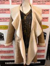 Load image into Gallery viewer, Simon Chang Faux Suede Long Coat (Size M)