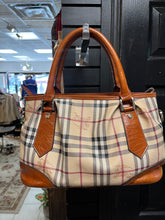 Charger l'image dans la galerie, Authentic Burberry Haymarket Check Satchel Bag