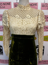 Load image into Gallery viewer, Vintage Handmade Lace & Velvet Dress (Size S)
