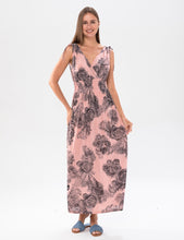 Charger l'image dans la galerie, Rose Print Maxi Dress (One Size)