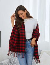 Load image into Gallery viewer, Buffalo Plaid Blanket Scarf (Restocked!)
