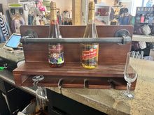 Load image into Gallery viewer, Industrial Pipe Wine Glass & Bottle Rack