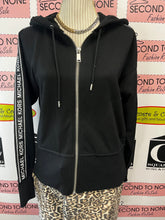 Charger l'image dans la galerie, Michael Kors Logo Stripe Zipper Hoodie (Size M)