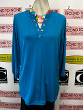 Cargar imagen en el visor de la galería, Bright Blue Tunic Top (Size M)