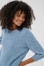 Charger l'image dans la galerie, Wool Blend Pearl Sleeve Sweater (2 Colours)
