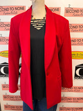 Load image into Gallery viewer, Vintage Braemar Cherry Red Wool Blazer (Size 14)