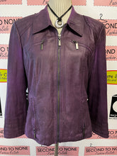 Load image into Gallery viewer, Conrad C Purple Faux Suede Jacket (Size 12)