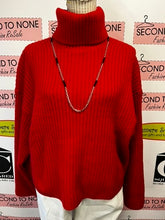 Load image into Gallery viewer, Chunky Knit Red Turtleneck (Size M)