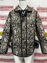 Load image into Gallery viewer, TanJay Snake Skin Print Reversible Spring Jacket (Size S)