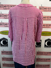 Charger l'image dans la galerie, Pink Cotton/Linen Top (Size L)