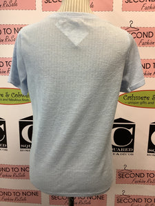Sky Blue Twist Front Tee (Only 2 Left!)