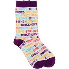 Charger l'image dans la galerie, "Books Books Books" Unisex Crew Socks