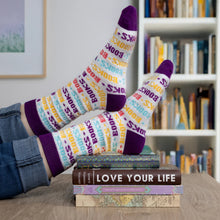 Charger l'image dans la galerie, "Books Books Books" Unisex Crew Socks