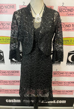 Load image into Gallery viewer, All-Over Lace & Sequin Little-Black-Dress (Only 1 Left!)