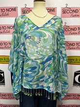 Cargar imagen en el visor de la galería, Wide Sleeve Sequin Fringe Top (Size L)