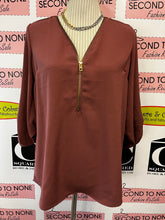 Load image into Gallery viewer, Stella Tweed Zipper Top (Size S)