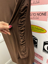 Load image into Gallery viewer, Brown Ruched Sleeve Tunic (Size L)
