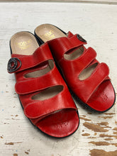 Cargar imagen en el visor de la galería, Fidelio Fabia Red Leather Sandals (Size 41=10)