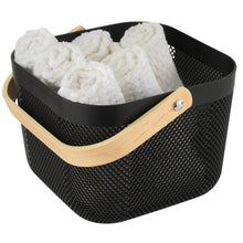 Load image into Gallery viewer, Black Mesh Storage Baskets (2 Sizes)