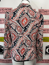 Cargar imagen en el visor de la galería, Jules & Leopold Red, White & Navy Printed Jacket (Size 10)