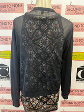 Load image into Gallery viewer, Sheer Back Wrap Cardigan (Size XL)