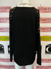 Load image into Gallery viewer, Michael Kors Studded Shoulder Top (Size XL)