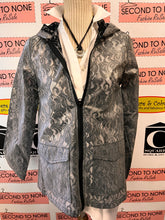 Load image into Gallery viewer, NWT Black Lace Rain Jacket (Size S)