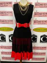 Load image into Gallery viewer, Joseph Ribkoff Red & Black Cocktail Dress (Size 10)