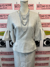 Load image into Gallery viewer, Sandra Angelozzi Peplum Top & Skirt Set (Size 36 = S)