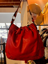 Load image into Gallery viewer, Danier Red Leather Hobo Bag
