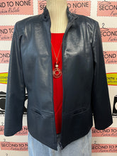 Cargar imagen en el visor de la galería, Lana Lee Petite Canadian Made Navy Jacket (Size L/XL)